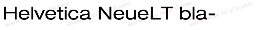 Helvetica NeueLT bla字体转换